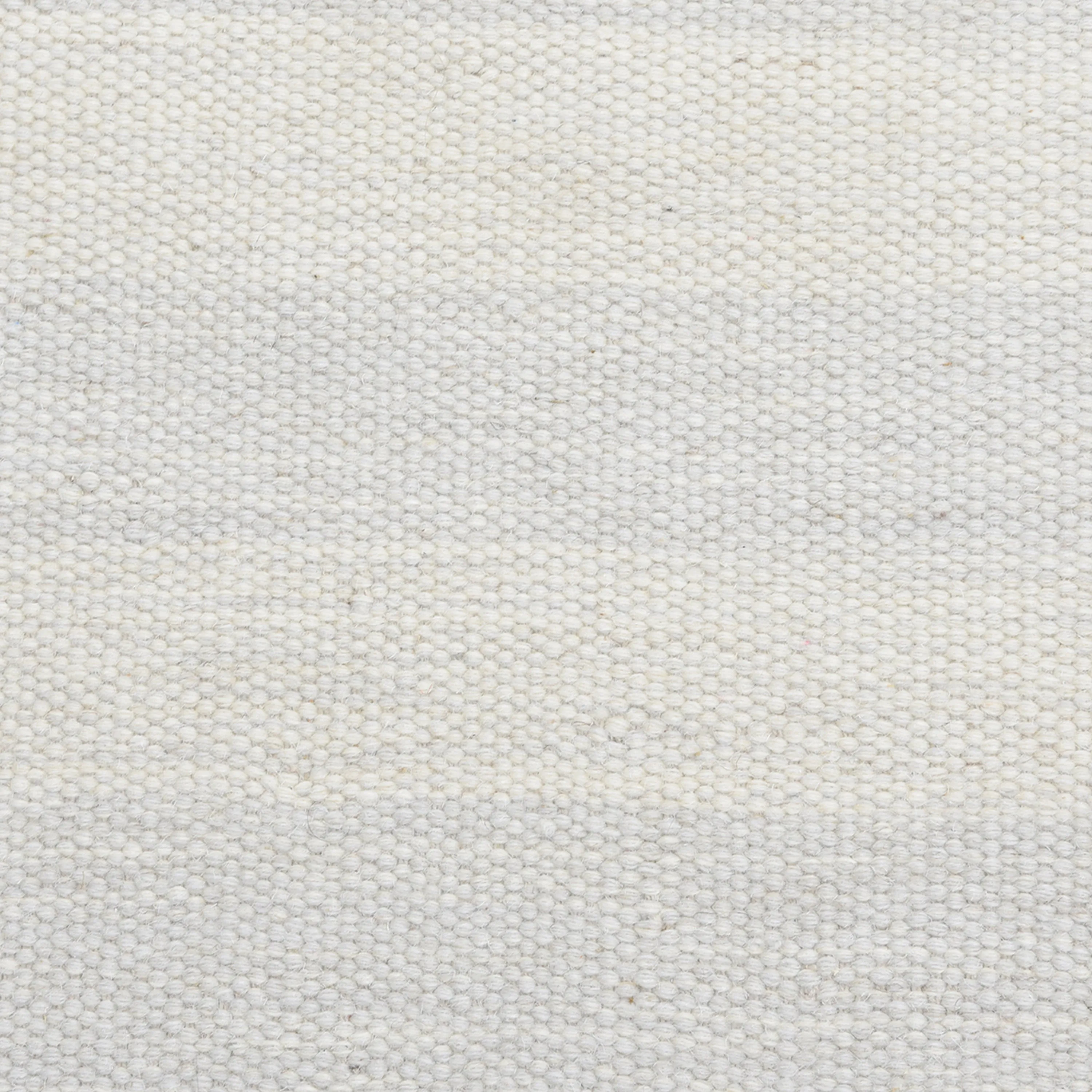 Ivory Flatweave Wool Cotton Blend Rug