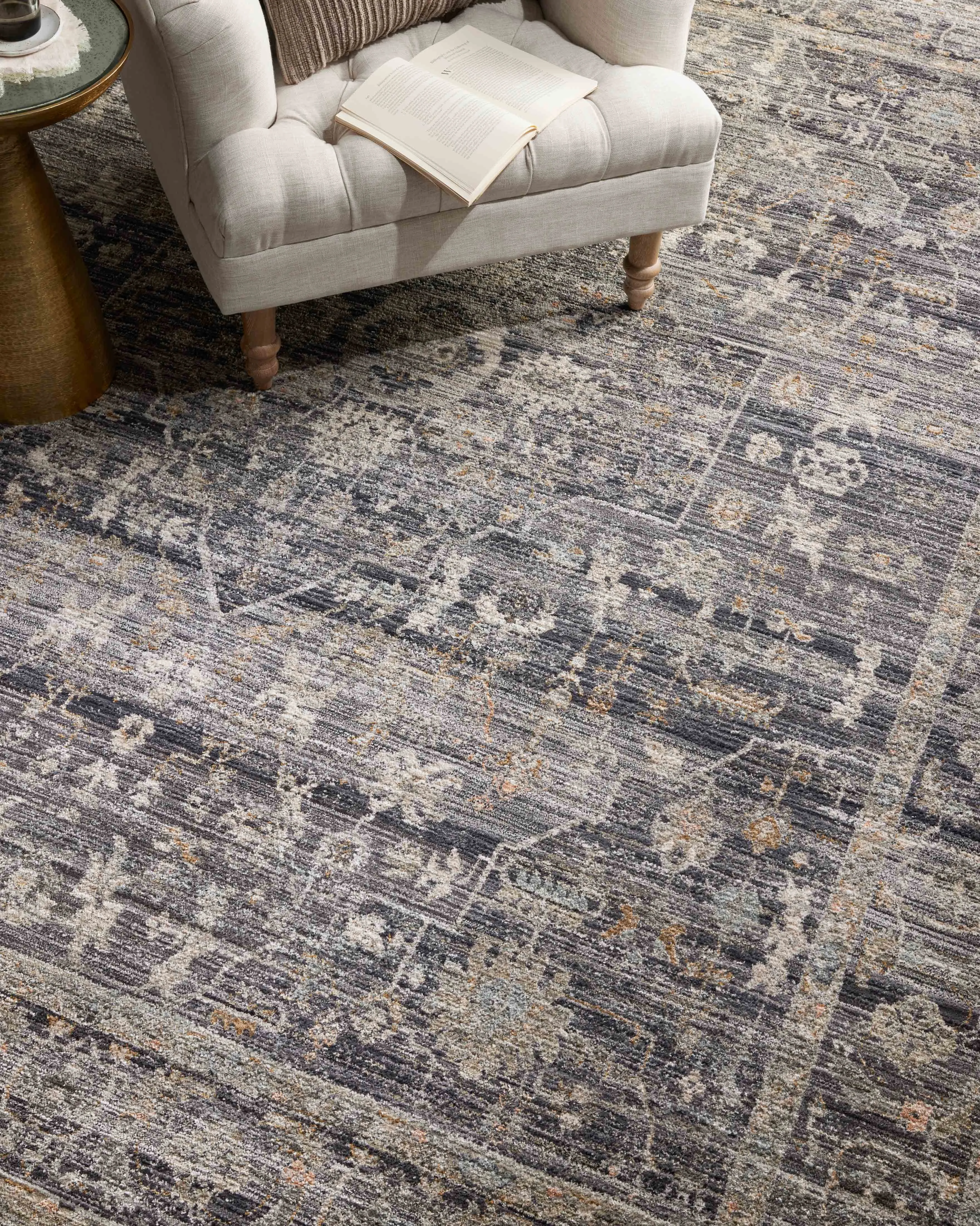 Jean Stoffer x Loloi Katherine Midnight  / Tobacco Rug