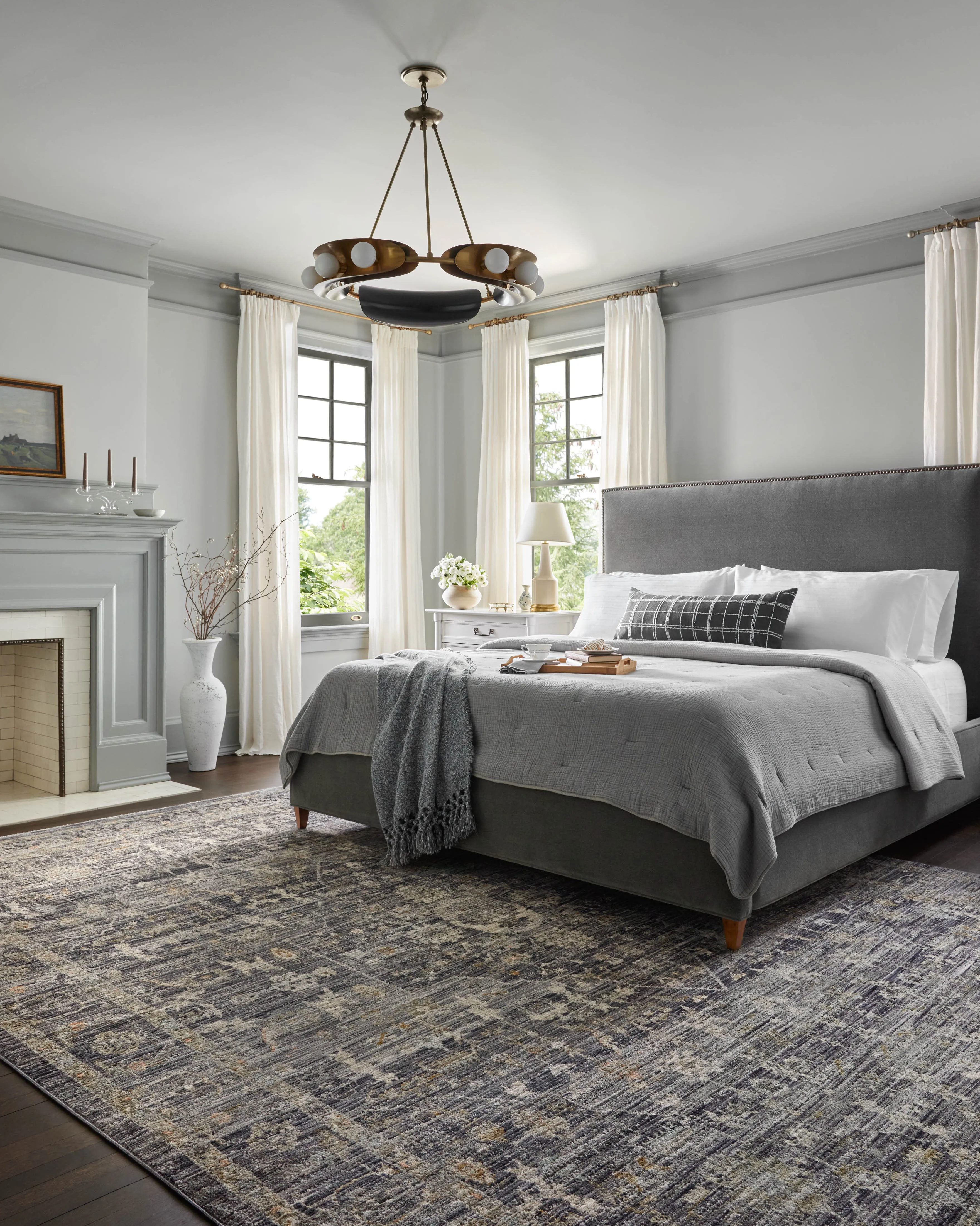 Jean Stoffer x Loloi Katherine Midnight  / Tobacco Rug