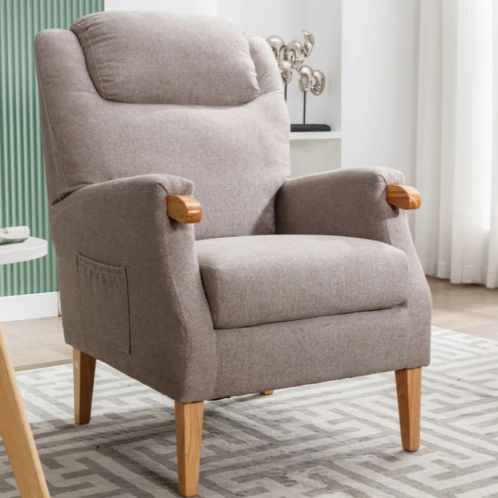 Lisbon Taupe Fireside Chair by Annaghmore - Elegant Taupe Fireside Chair from Lisbon Range