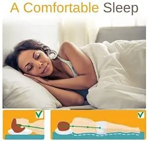 LUCKY STAR Standard Bed Pillow (Set Of 2, Size: 45x70 cm, White)
