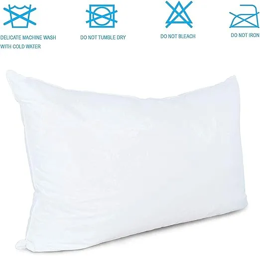 LUCKY STAR Standard Bed Pillow (Set Of 2, Size: 45x70 cm, White)