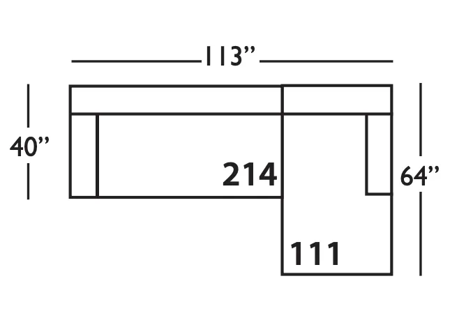 Madeline Sectional Sofa, Left Seated Chaise