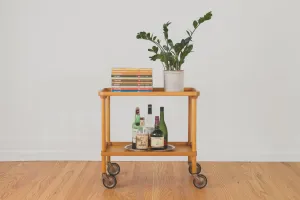 MCM Wood Bar Cart
