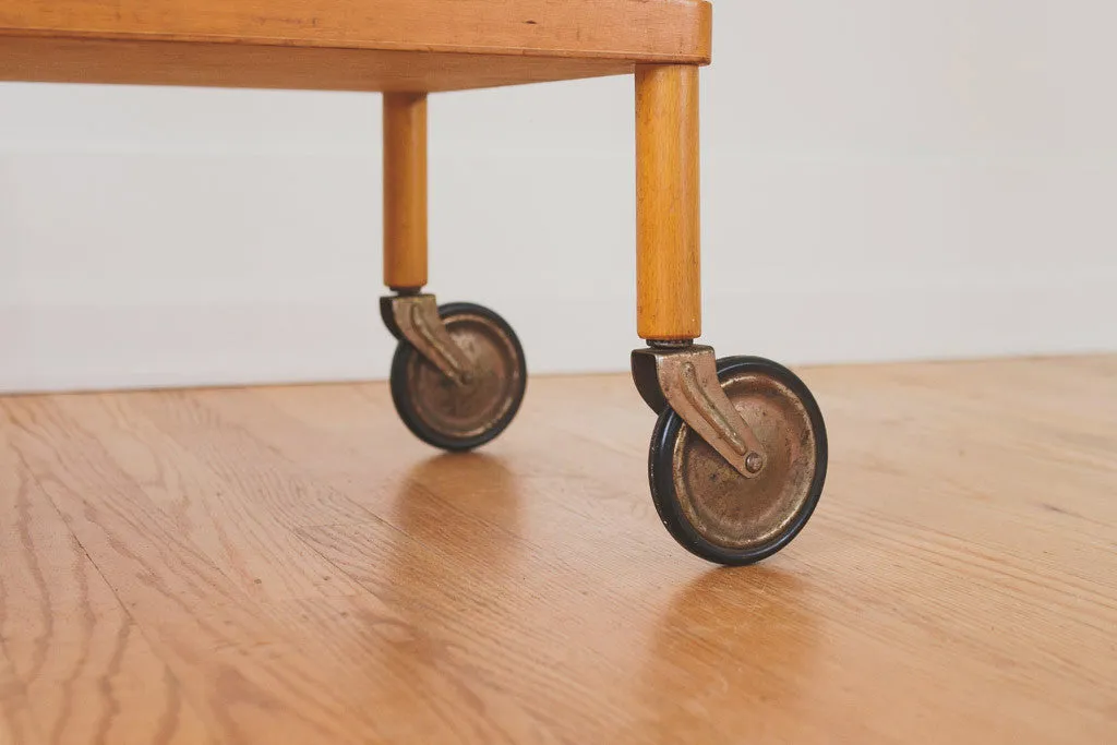 MCM Wood Bar Cart