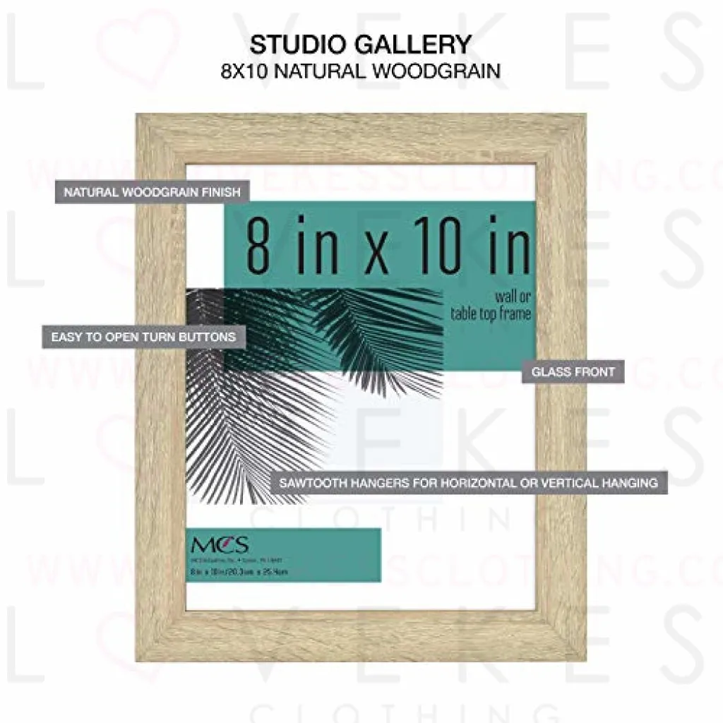 MCS Studio Gallery Frame, Natural Woodgrain, 8 x 10 in , Single