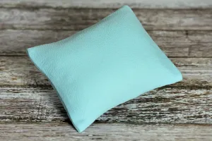 Mini Pillow with Cover - Textured - Light Blue