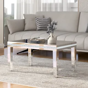 Mirrora Glass Mirrored Coffee Table