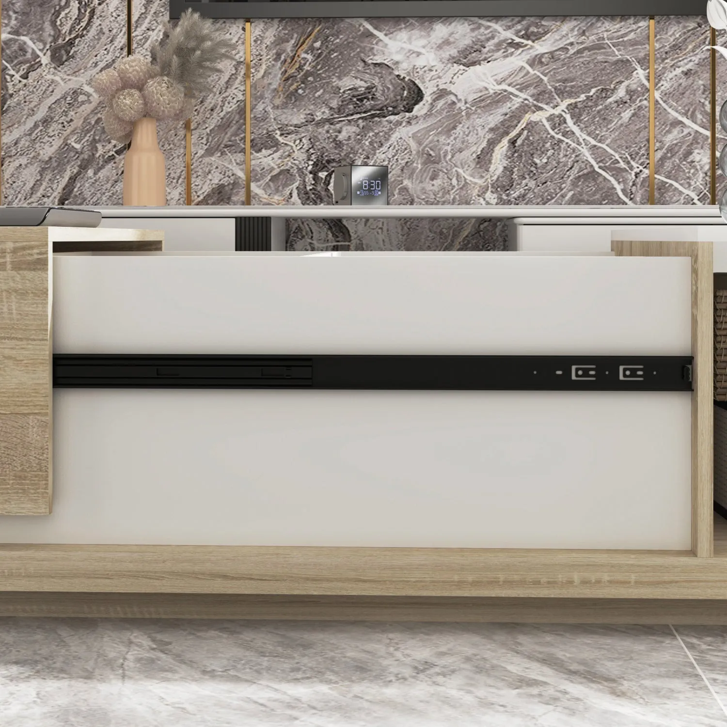Modern Multi-Purpose Table with Hidden Storage Coffee Table Console
