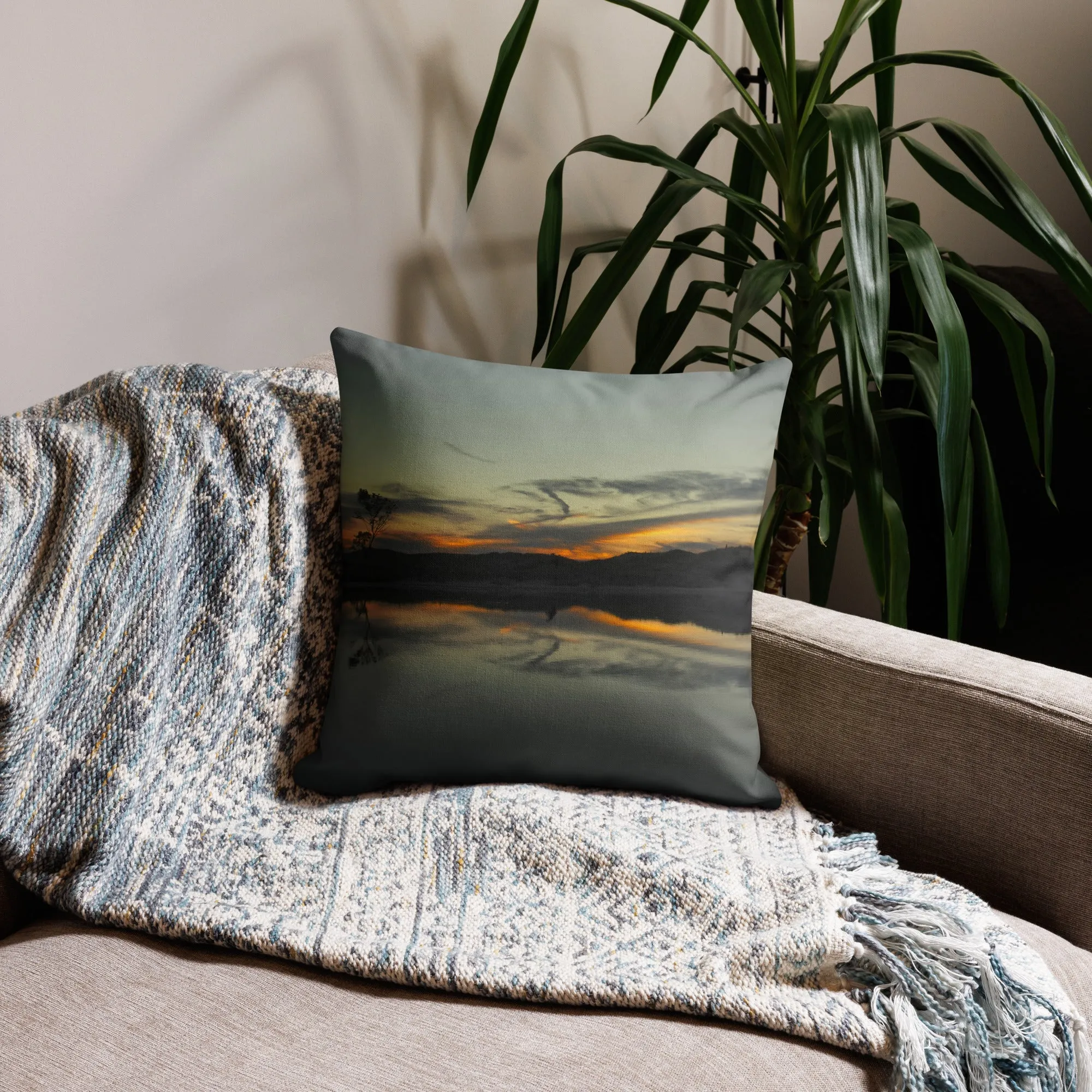 Moment of Reflection Premium Art Pillow