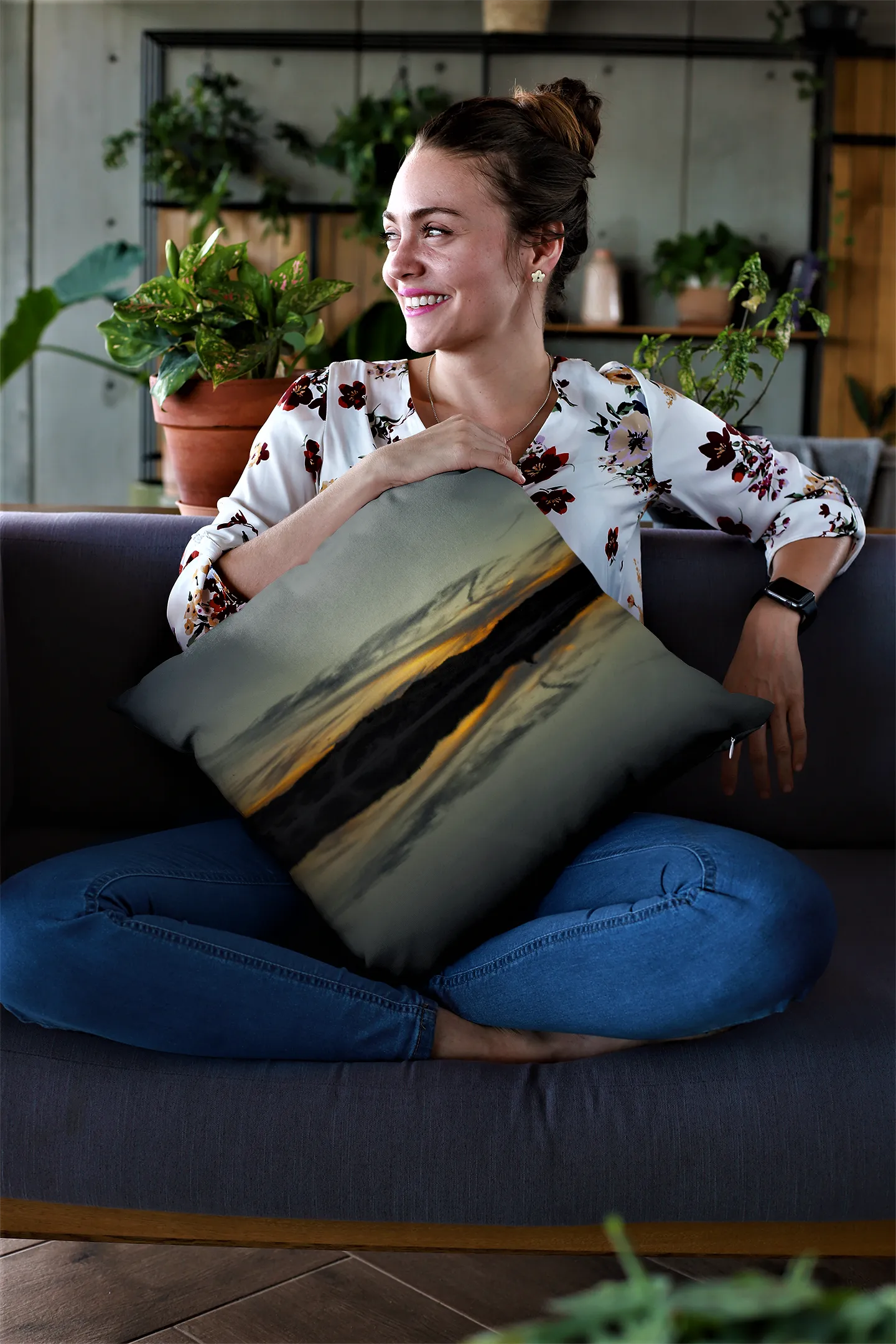 Moment of Reflection Premium Art Pillow