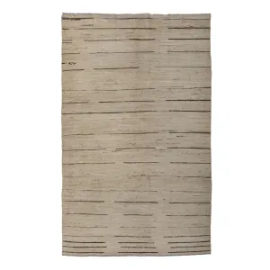 Natural Zameen Transitional Wool Rug - 5'6" x 9'1"