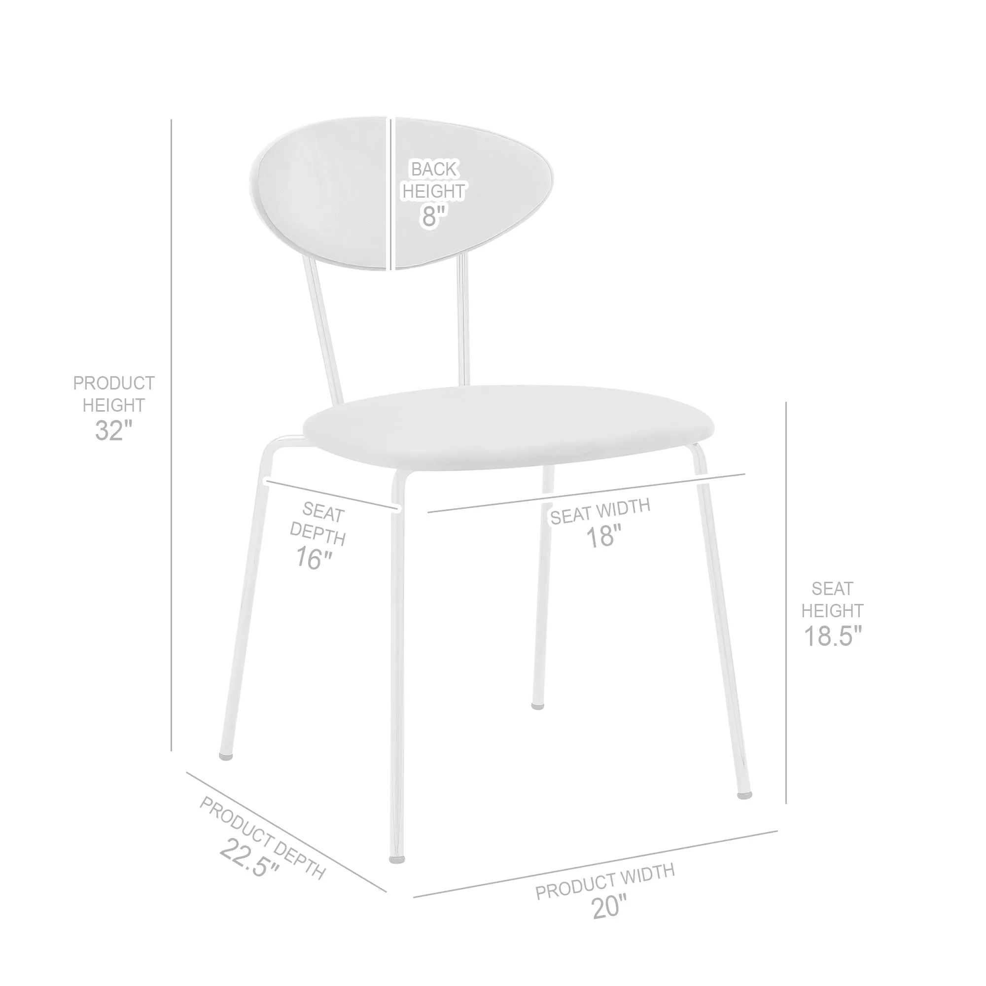 Neo Dining Chair Set of 2