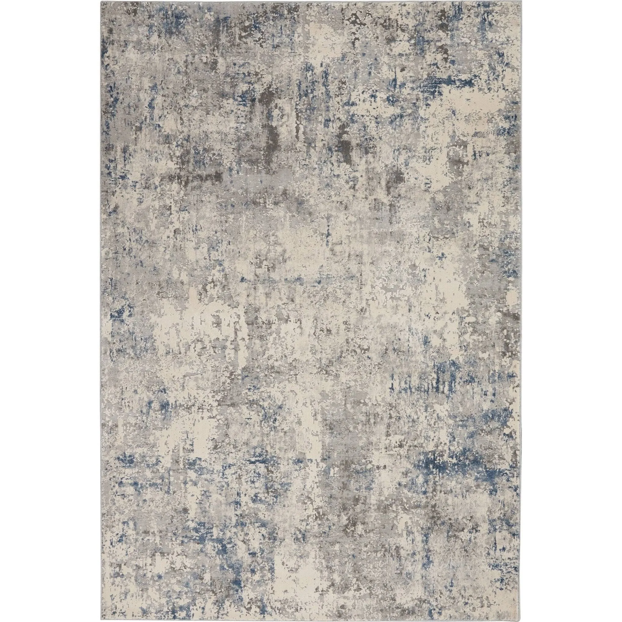 Nourison Rustic Textures RUS07 Ivory - Grey 7&10x22 Round Area Rug