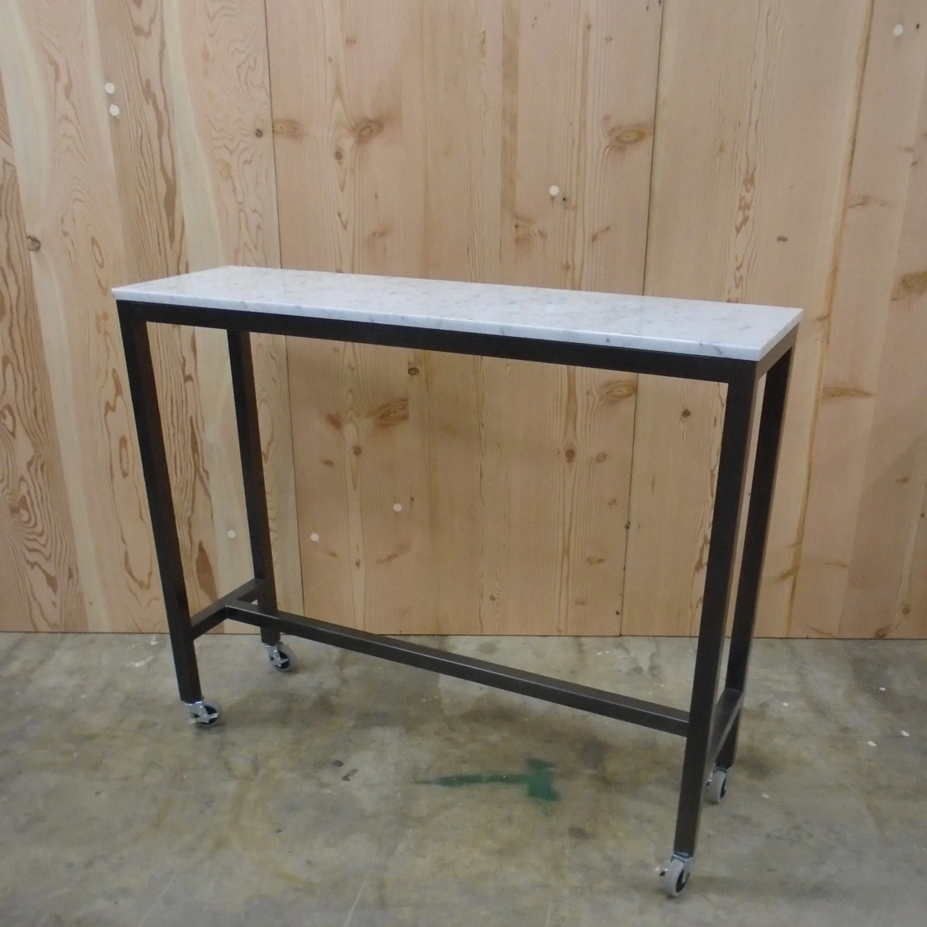 Oracle Carrara Marble Counter or Bar Table