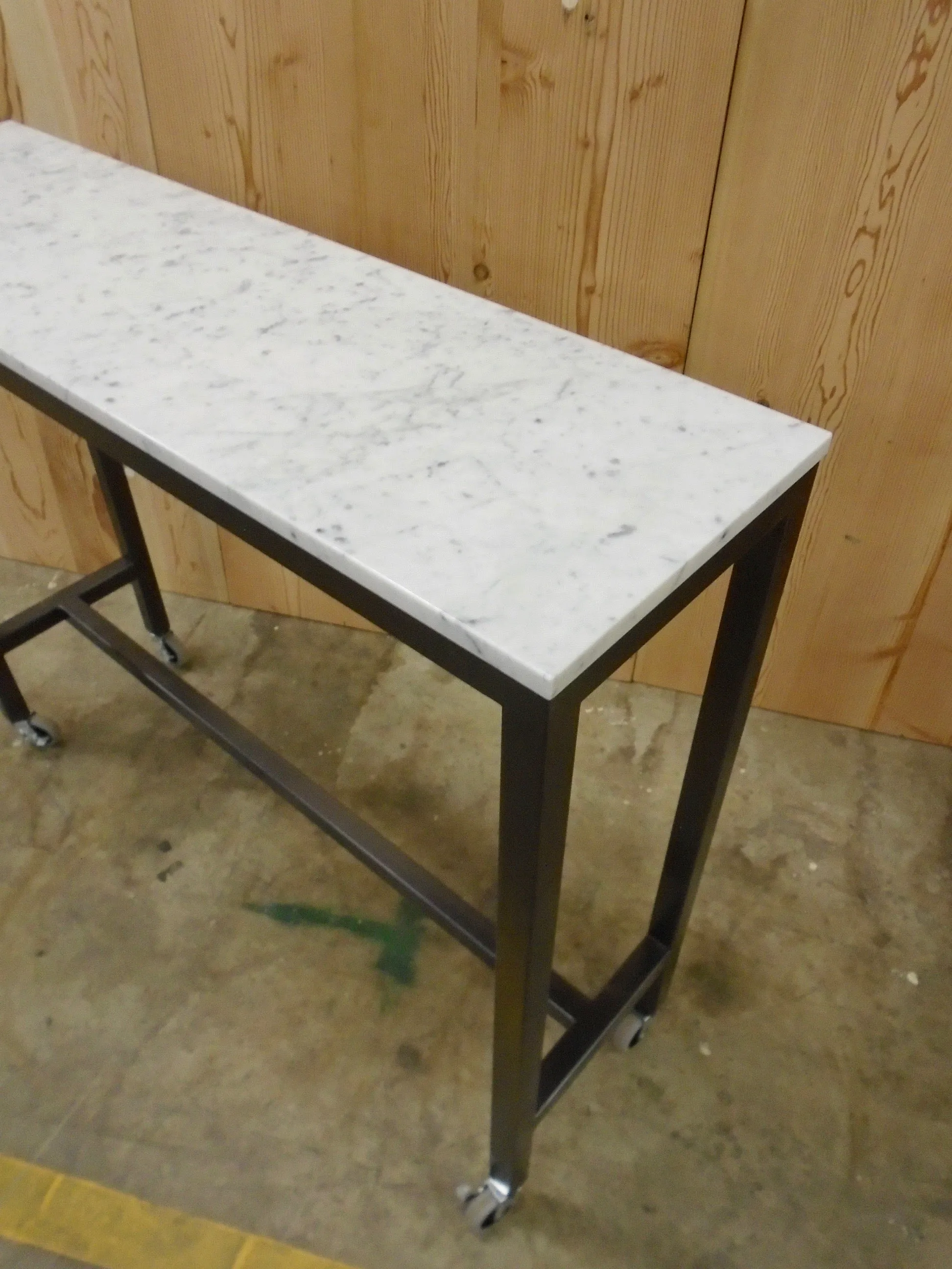 Oracle Carrara Marble Counter or Bar Table