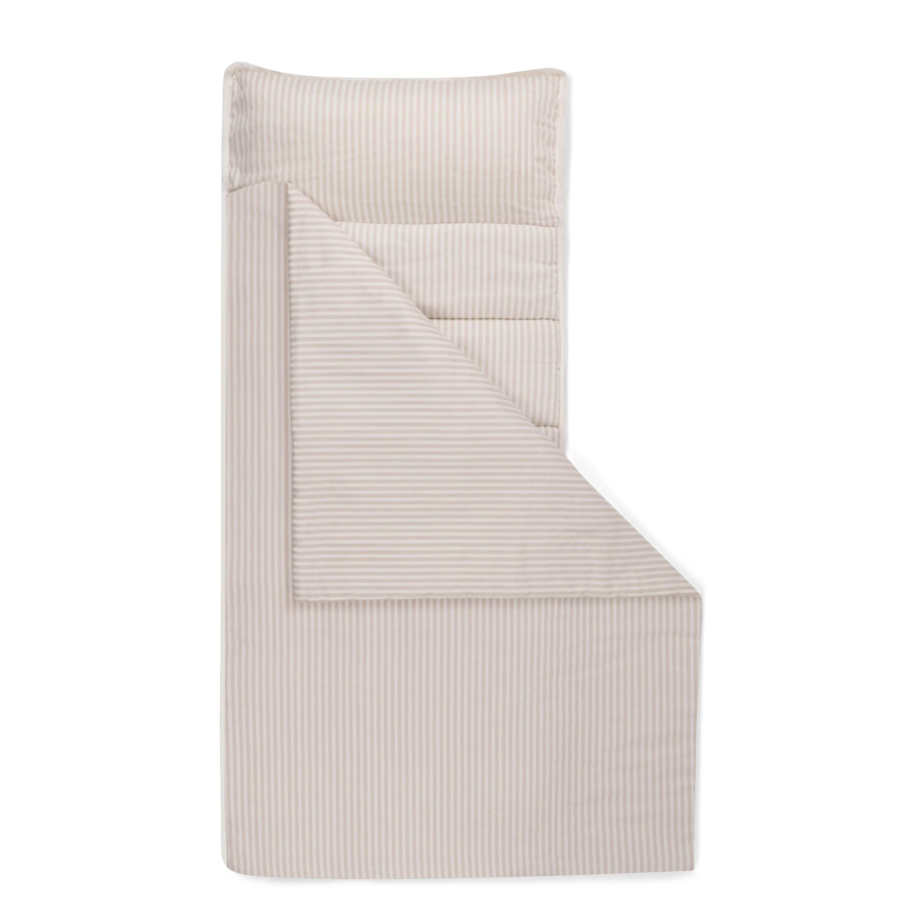 Organic Cozy Comfort Nap Mat - Beige Stripes