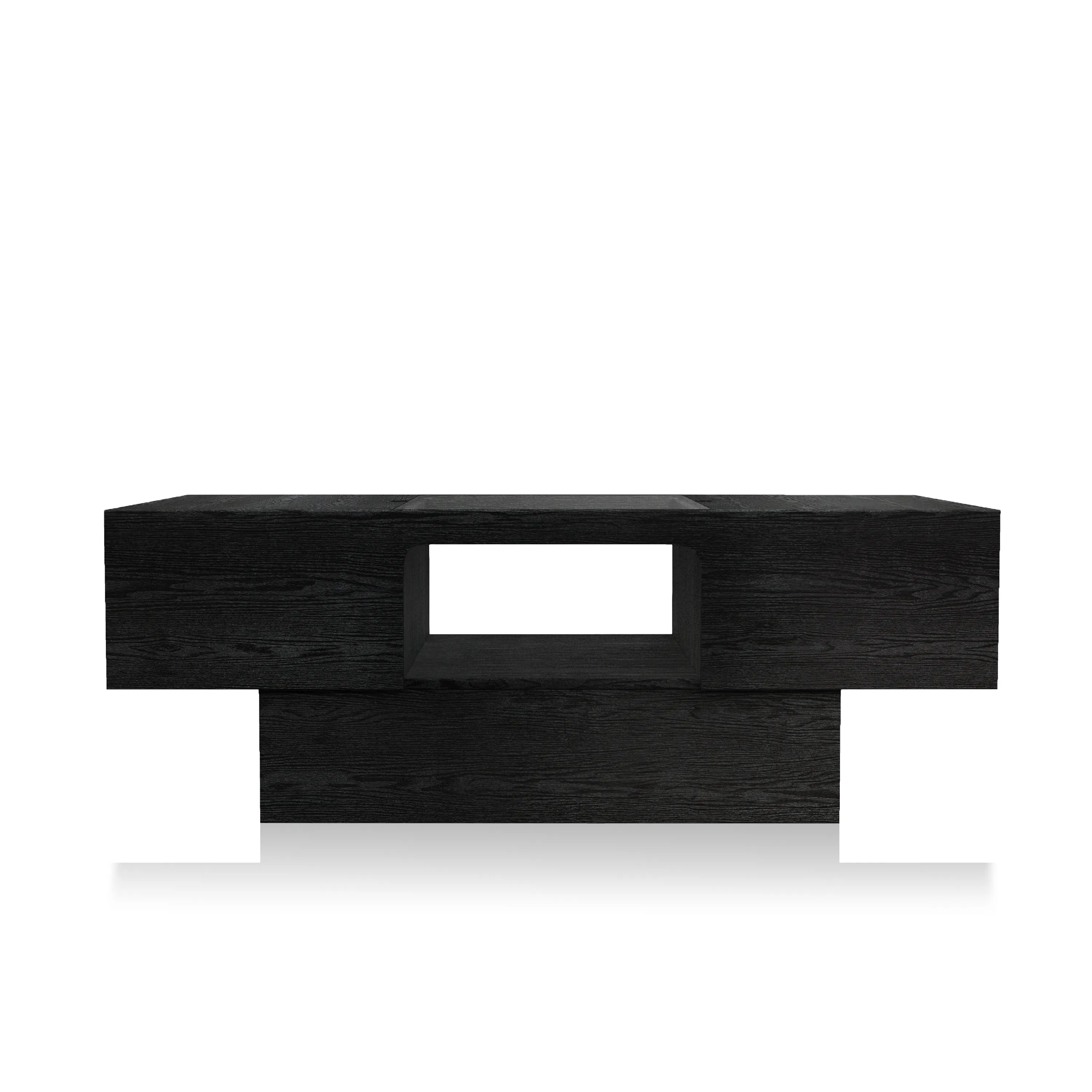 Orinoco Contemporary Style Matte Black Coffee Table