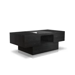 Orinoco Contemporary Style Matte Black Coffee Table