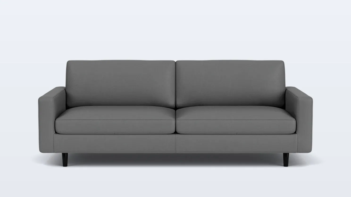 oskar plush 85" sofa - leather
