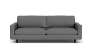 oskar plush 85" sofa - leather