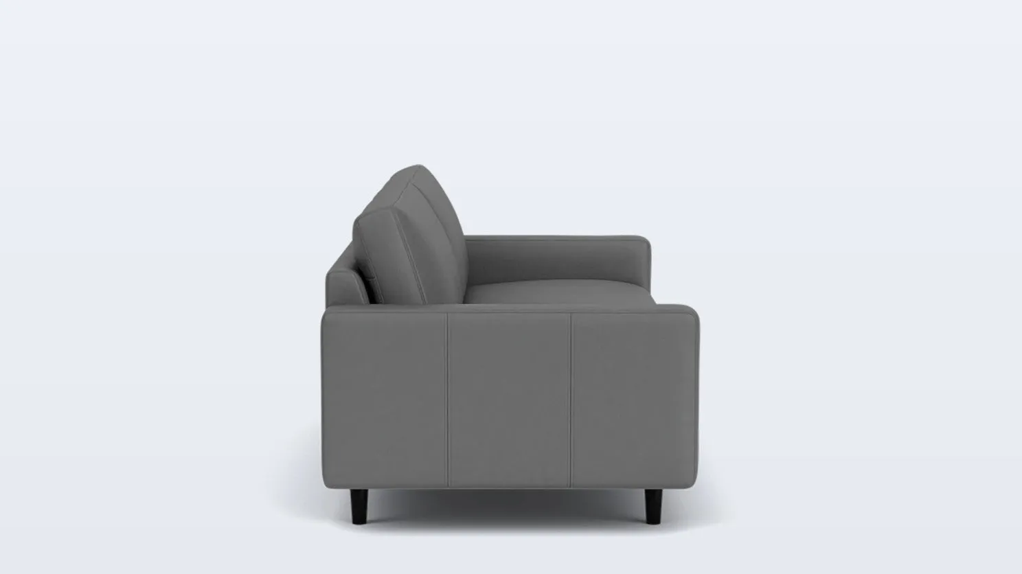oskar plush 85" sofa - leather