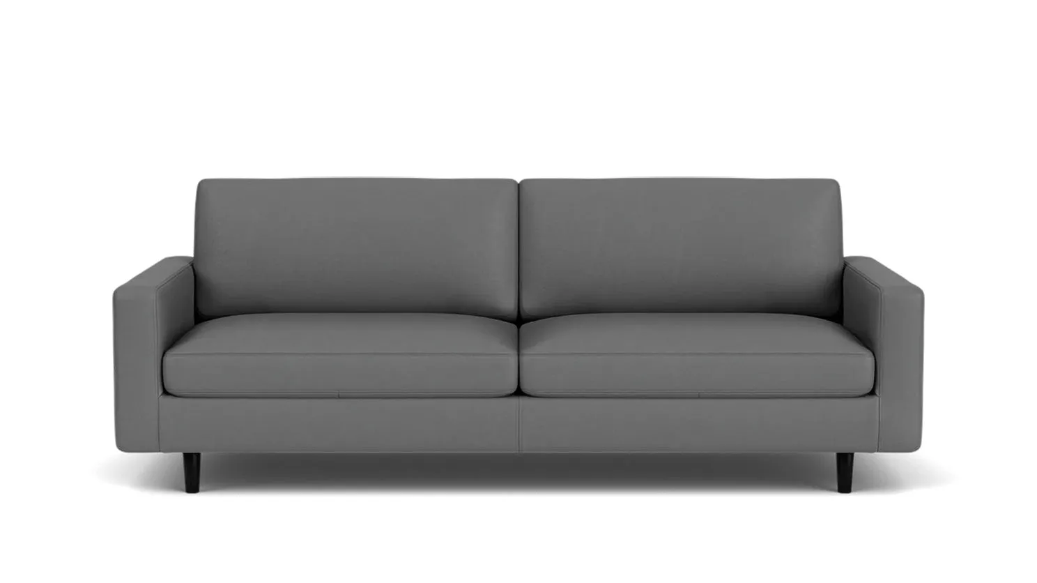 oskar plush 85" sofa - leather