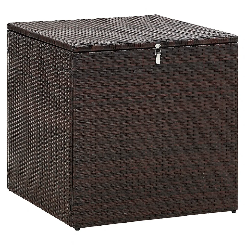 Paloma Rattan Garden Sofa Set with Ottoman Tables, Brown