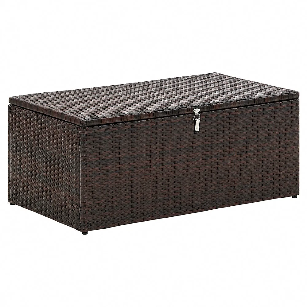 Paloma Rattan Garden Sofa Set with Ottoman Tables, Brown