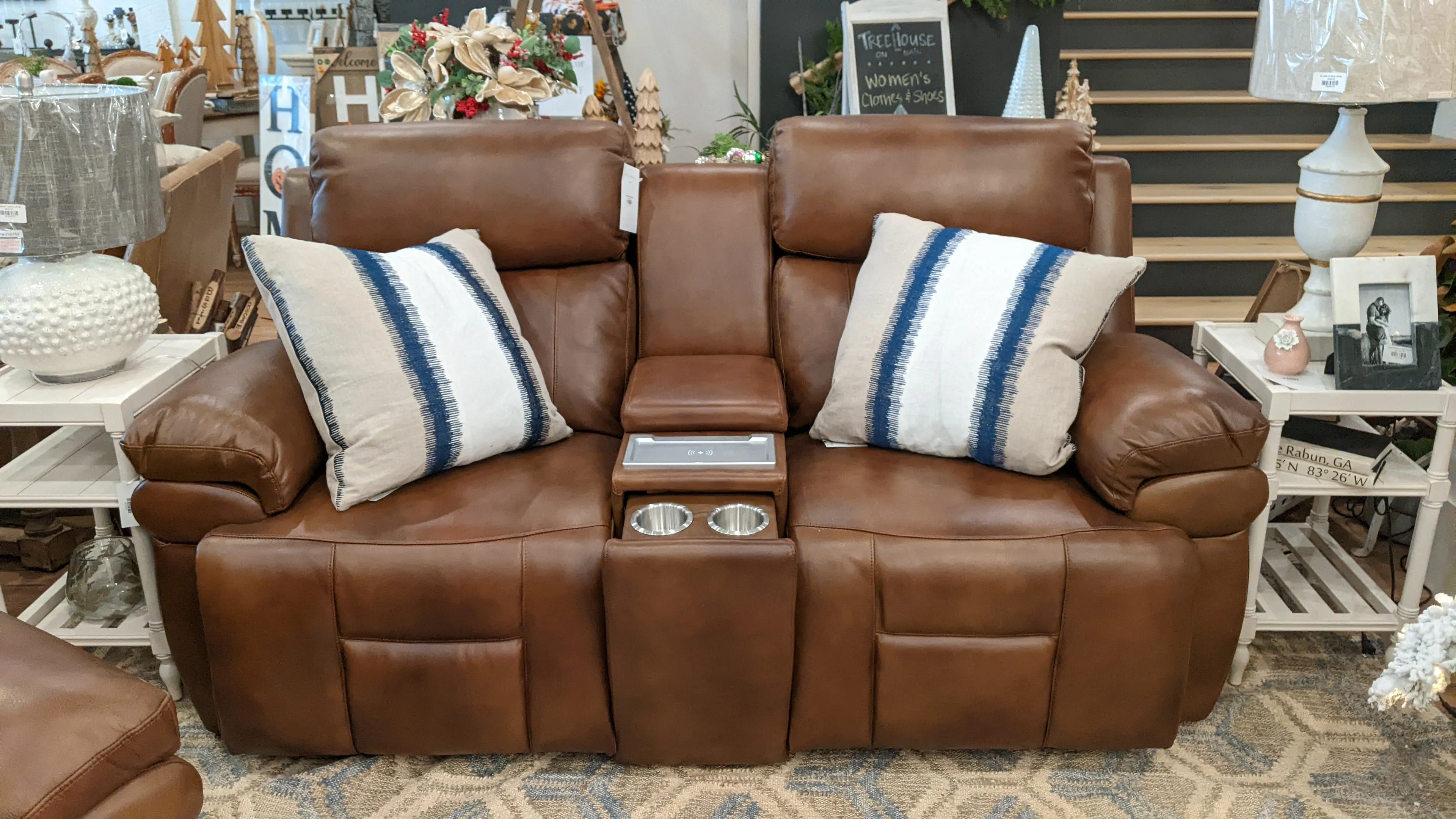 Peter Leather Loveseat - Final Sale