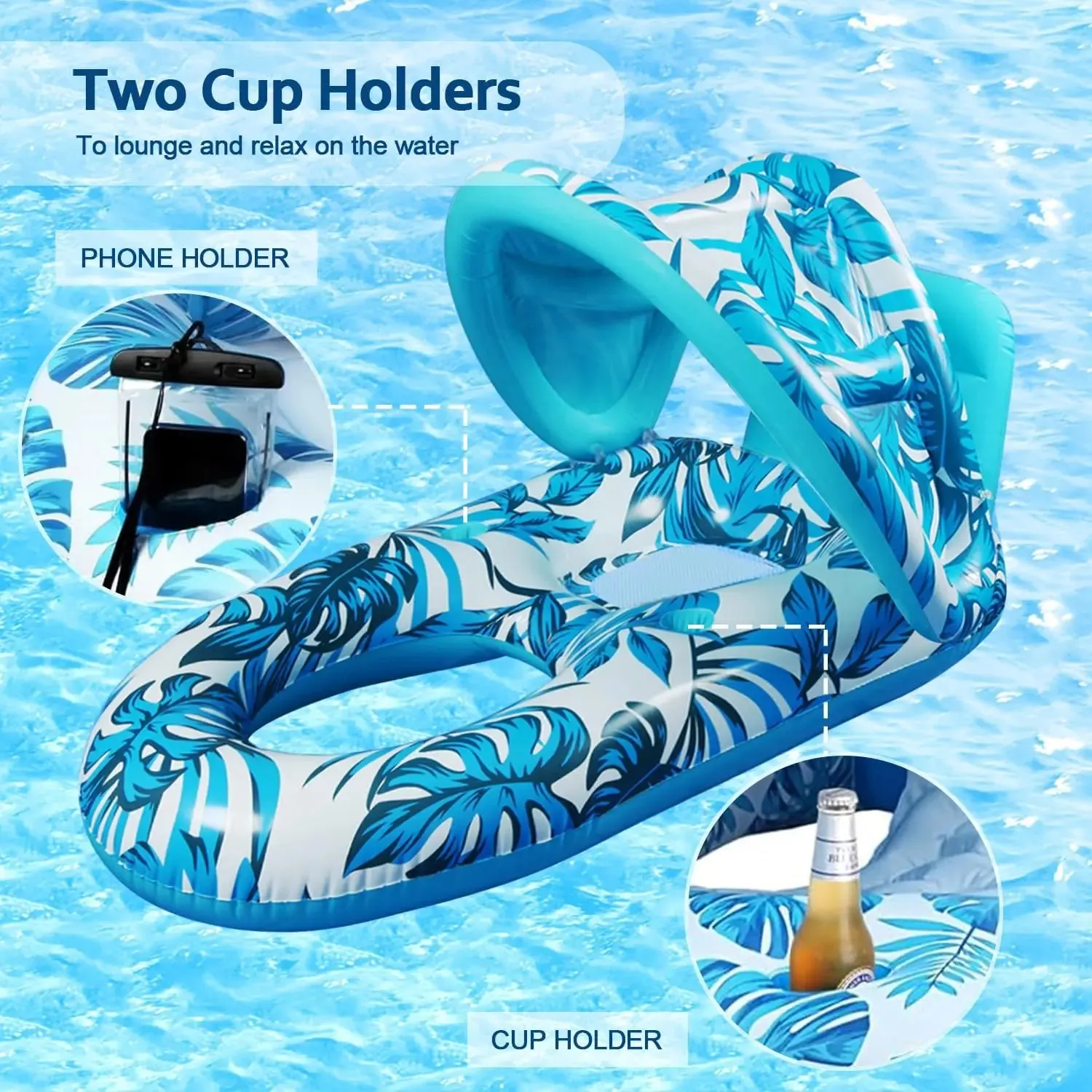 Pool Floats Inflatable Water U-Shaped Seat -Inflatable Pool Floats