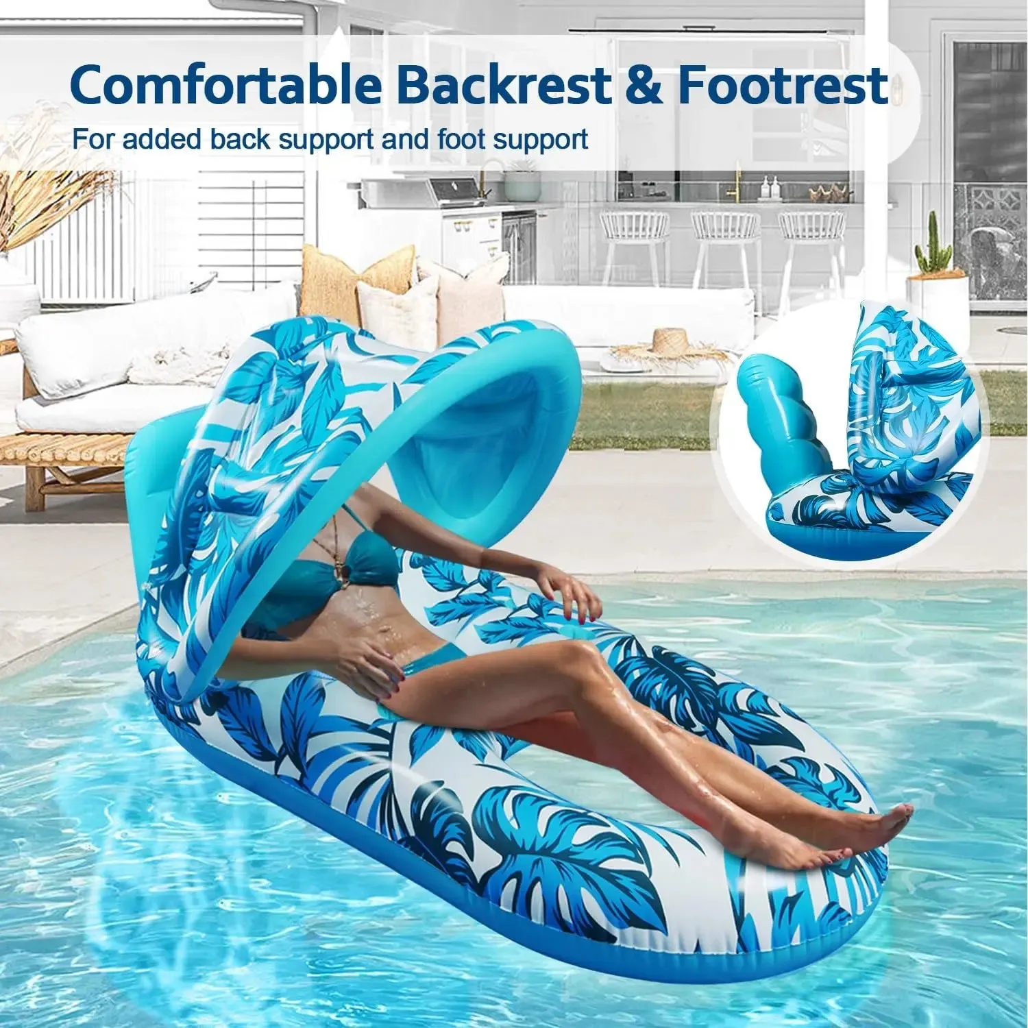 Pool Floats Inflatable Water U-Shaped Seat -Inflatable Pool Floats