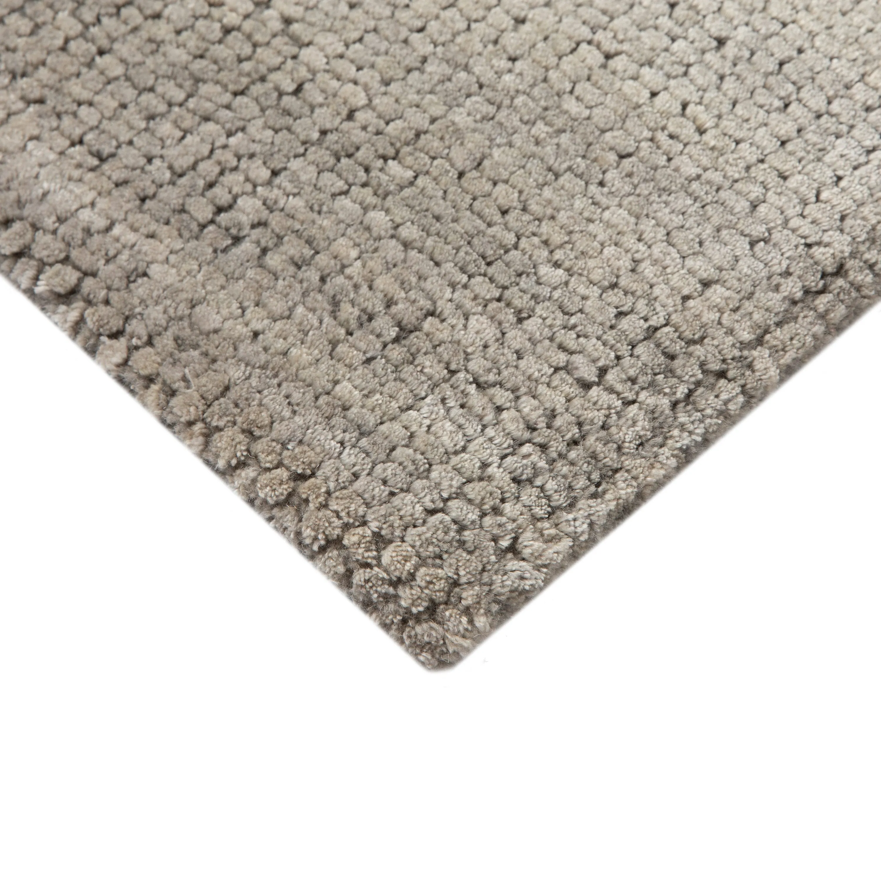 Popcorn Tibetan Hand Knotted Wool Silk Blend