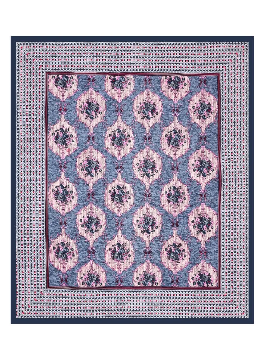 Purple Interiors Hand Block Printed Cotton Queen Size Bedding Set