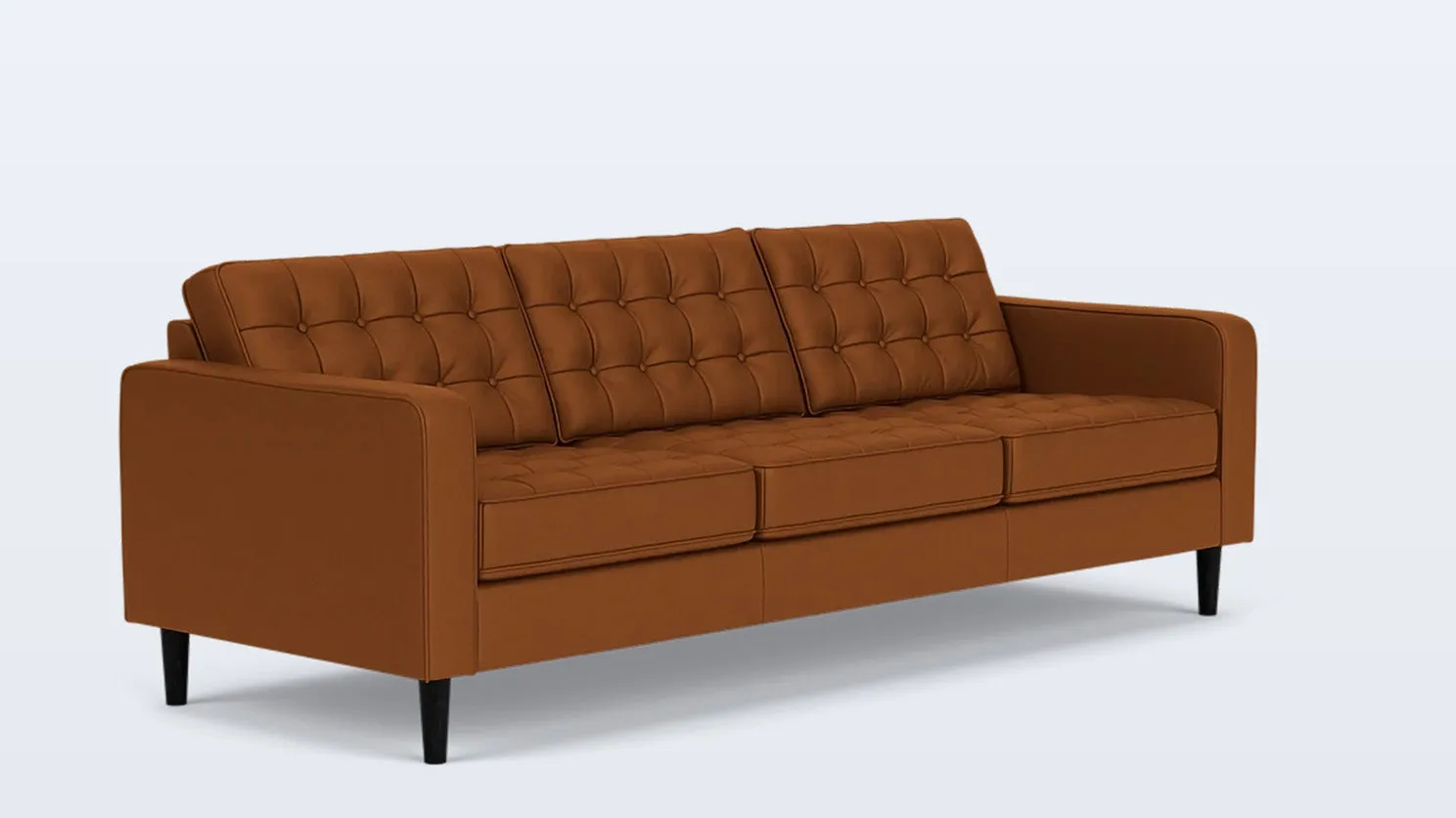 reverie 92" sofa - leather