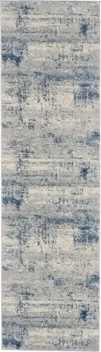 Rustic Textures RUS10 Ivory/Blue Rug