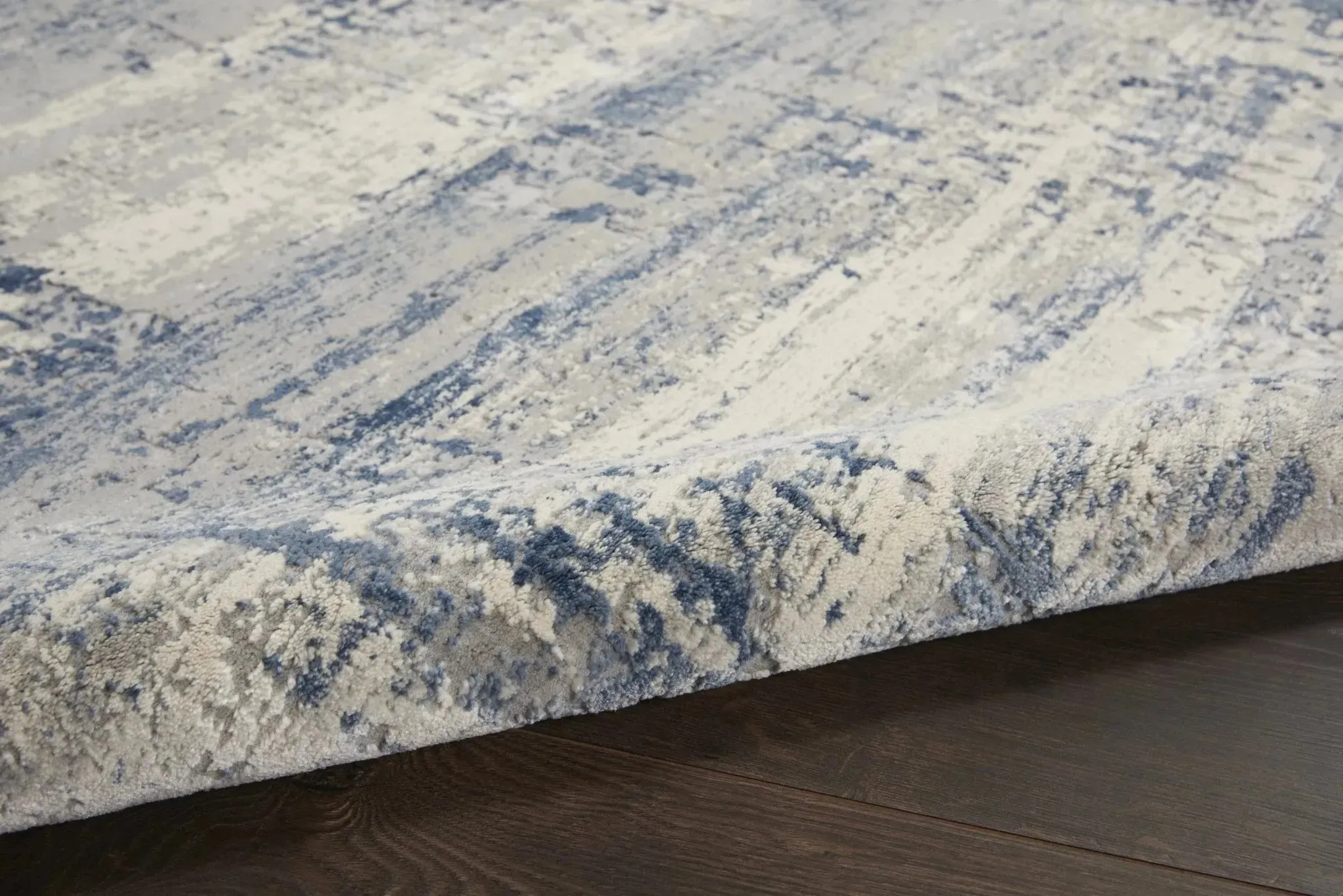 Rustic Textures RUS10 Ivory/Blue Rug