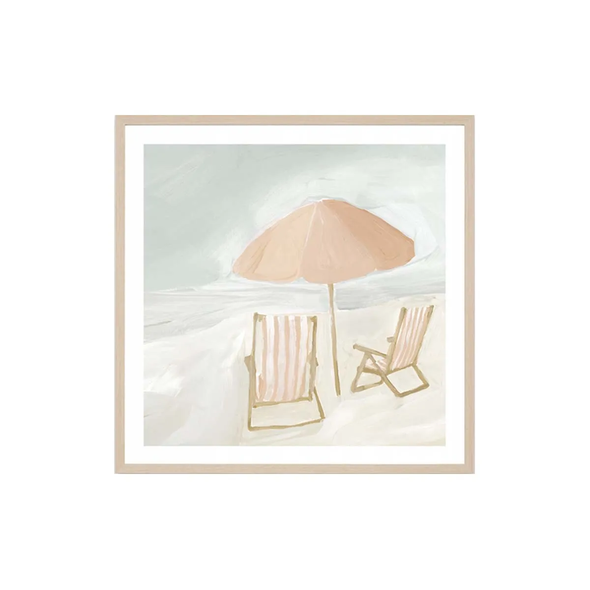 Seaside Relaxation Framed Print