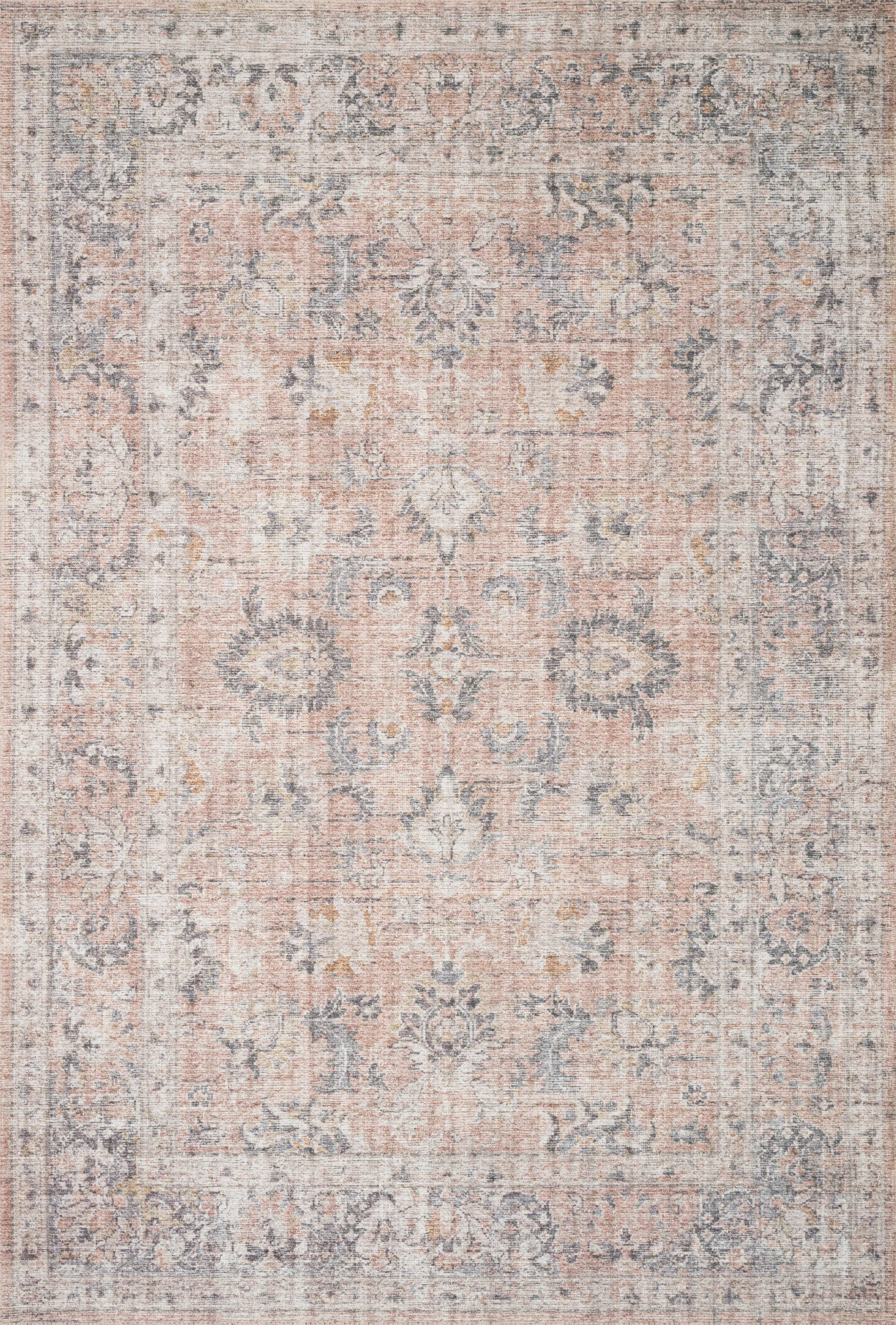 Skye Rug in Grey & Apricot