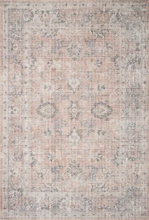 Skye Rug in Grey & Apricot
