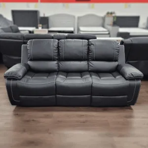 Stanhill 3 Seater Air Leather Recliner Lounge