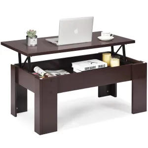 Tangkula Lift Top Coffee Table, w/Hidden Storage Compartment, Cocktail Table