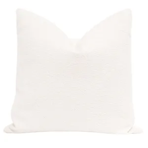 The Basic 22" Boucle Snow Essential Pillow