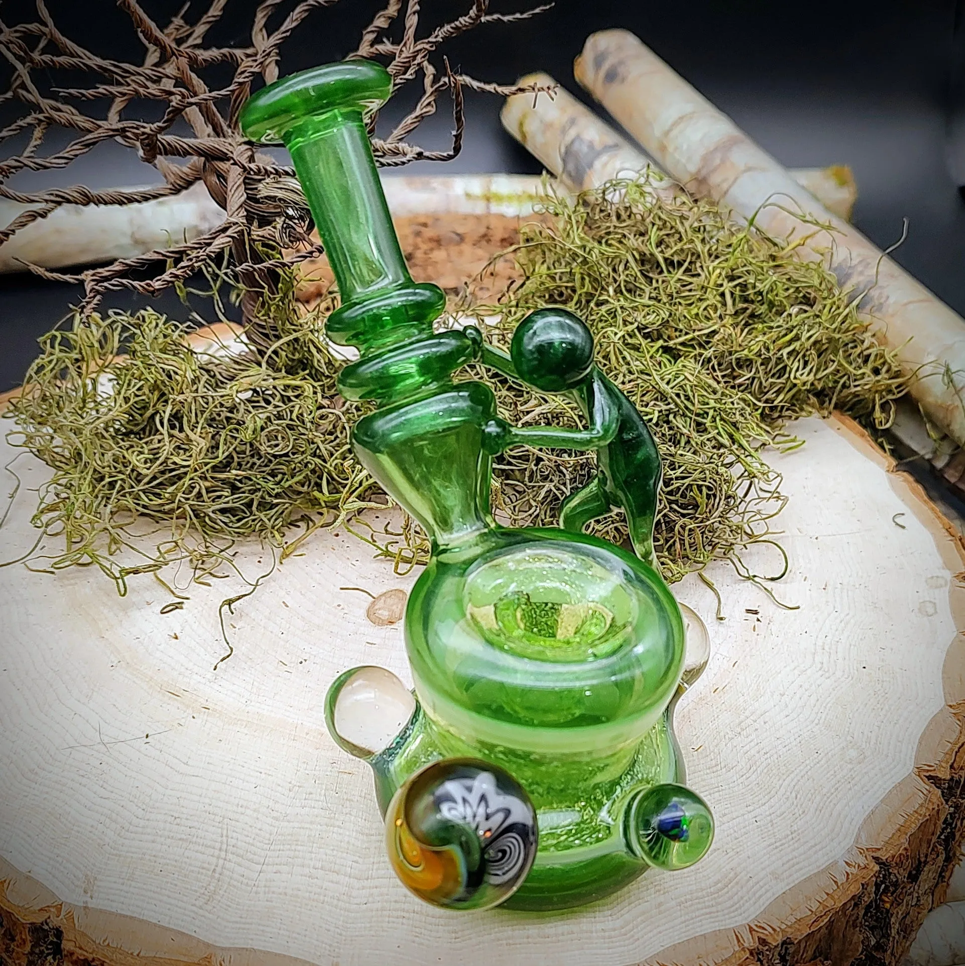 The Bobby Dry Rig - Green Dichro (Ready to Ship)