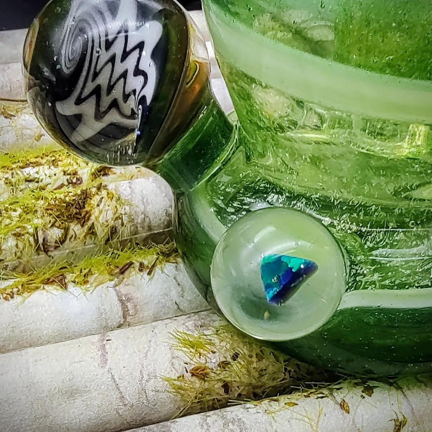 The Bobby Dry Rig - Green Dichro (Ready to Ship)