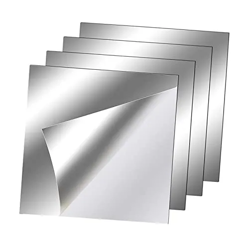 TOG 4 Pieces Wall Stickers Mirror Wall Mirror Tiles Sticky for Background Gym 30cmx30cm'|Home & Garden| Home Decor| Decals, Stickers & Vinyl Art'