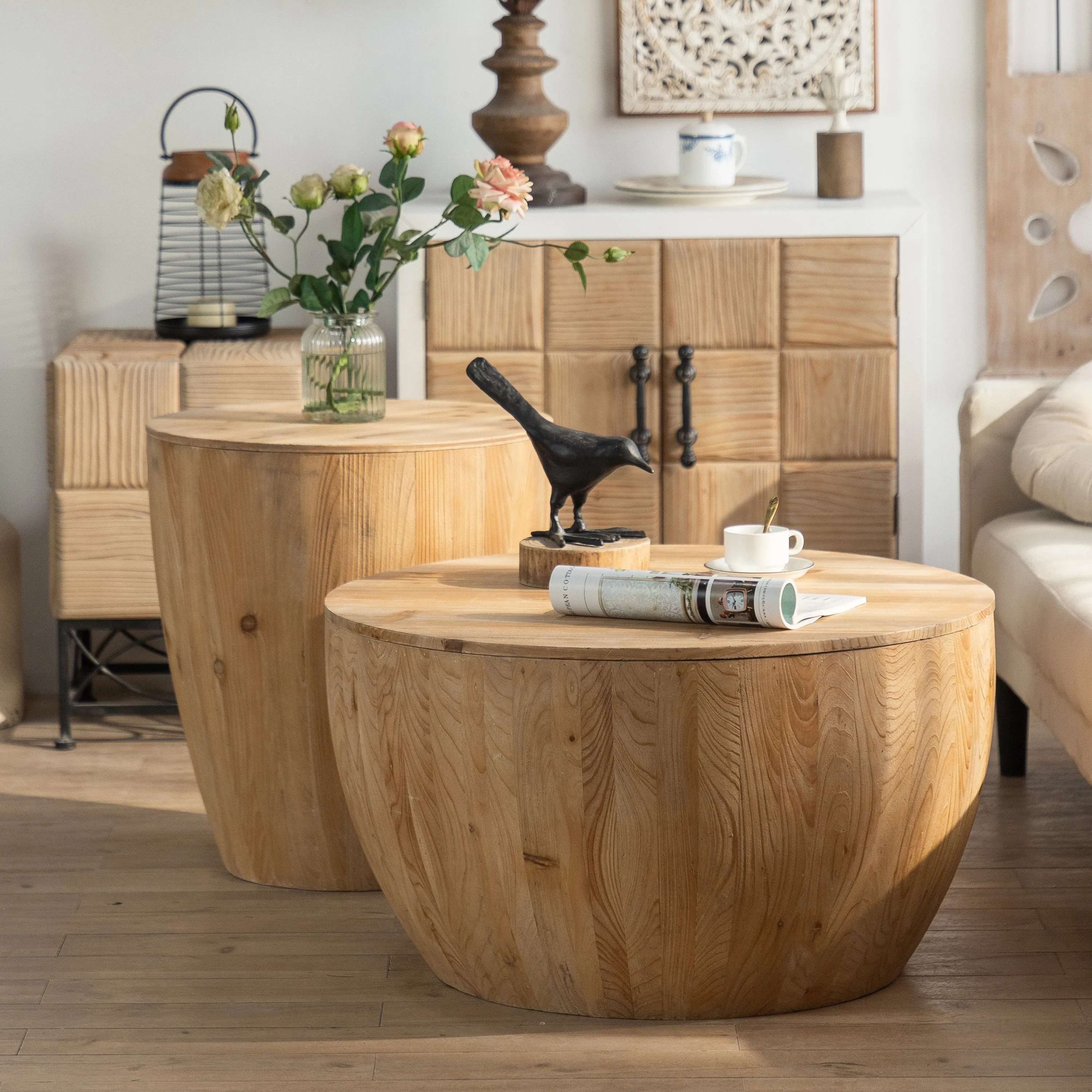 Vintage Bucket Style Coffee Table