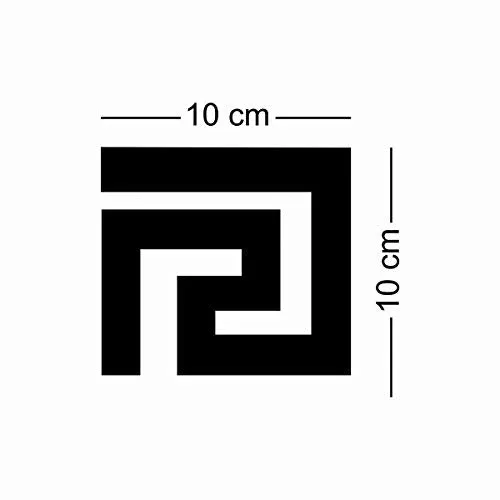 Wall1ders Geometric (Each Piece Size 10 cm), Mirror Stickers for Wall, Acrylic Stickers, Wall Mirror Stickers, Wall Stickers for Bedroom, Hall, Home Offices (10GoldGeometric)