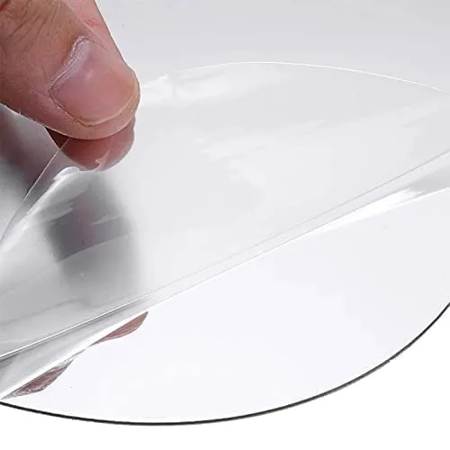WallDaddy - Self Adhesive Plastic Oval Mirror for Wall Stickers (30x20) Cm Frameless Flexible Mirror for Bathroom | Bedroom | Living Room (AG-OvalMirror) Wall Sticker Mirror Non-Glass