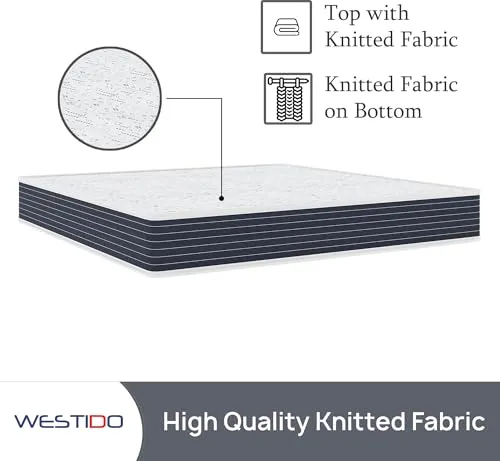 WESTIDO SteadySupport Multiple High Resilience (HR) Foam | High Resilience (HR) Foam Knitted Fabric King Size Zero Partner Disturbance SteadySupportKQ10inch72x70